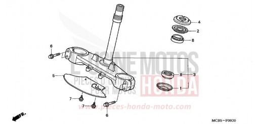 STEERING STEM XL650V3 de 2003